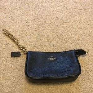 Black coach wristlet